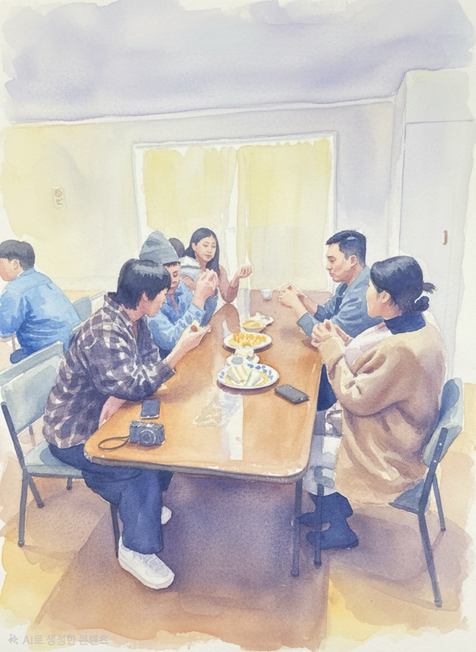 목장예배와 예배 후 교제 모습